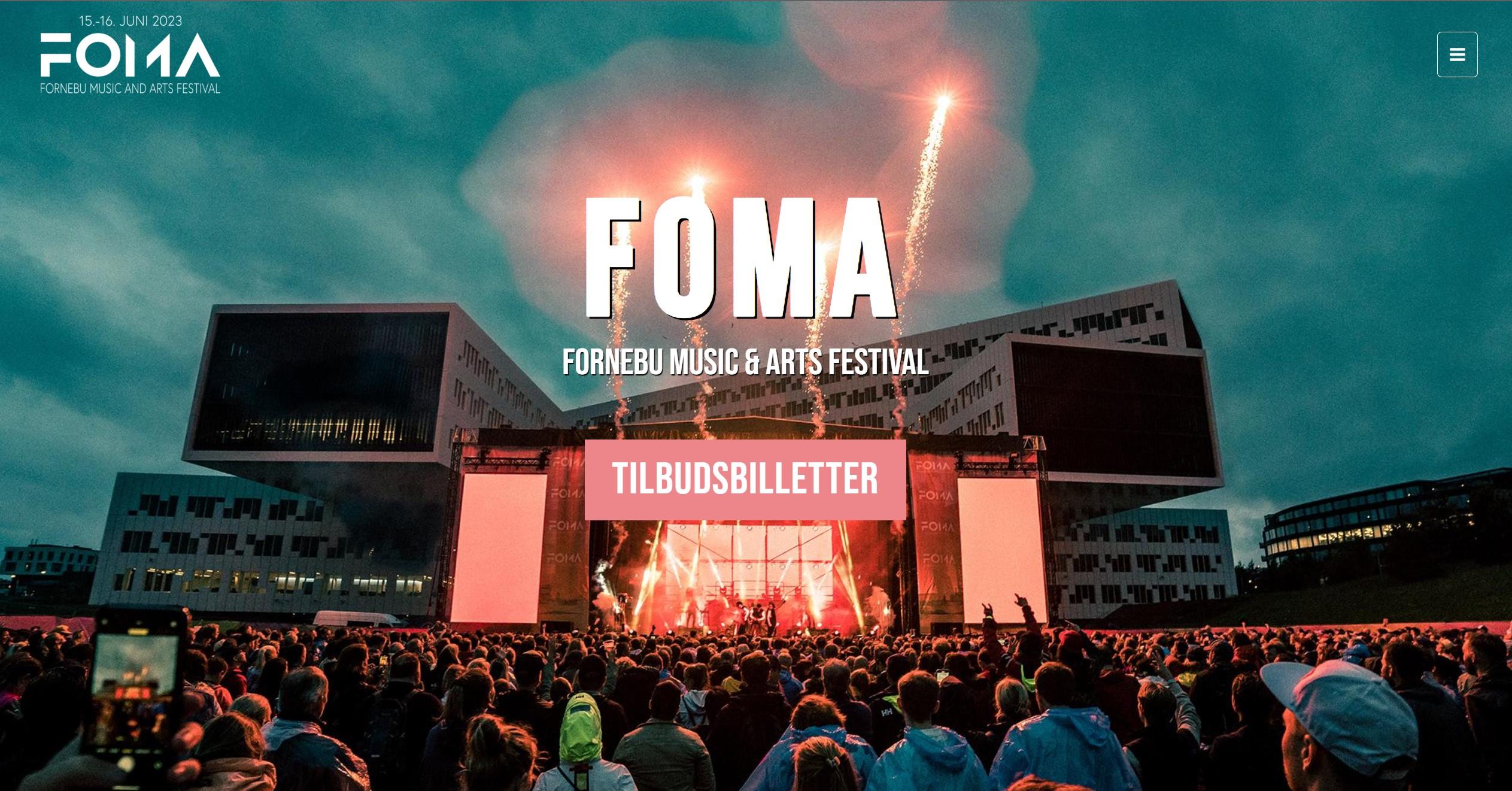 FOMA Fornebu Music & Arts Festival 6.7. juni 2024